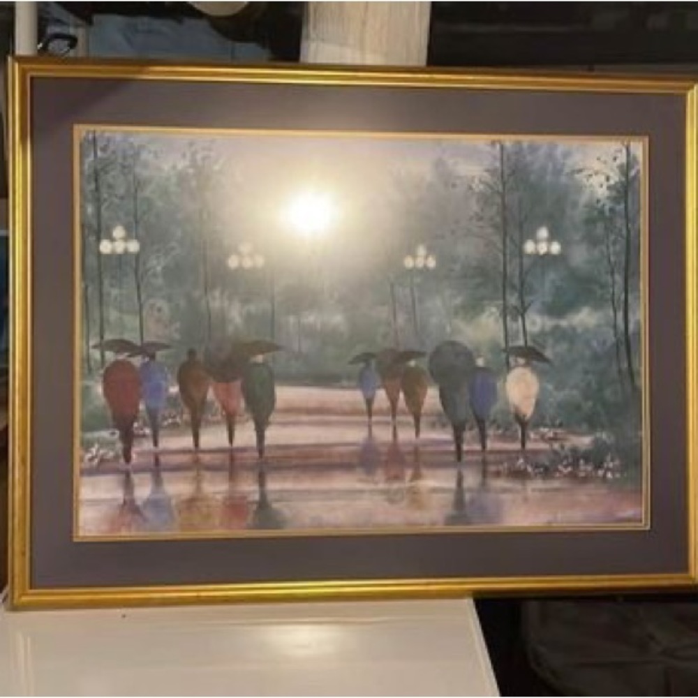 Framed painting